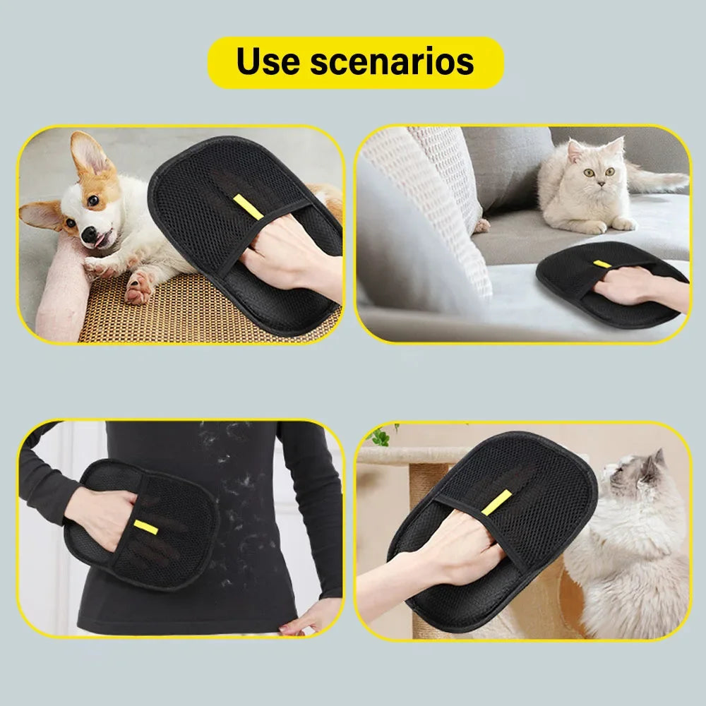 Guante Antiestático Quitapelos para Perros y Gatos – Sofás, Ropa y Alfombras